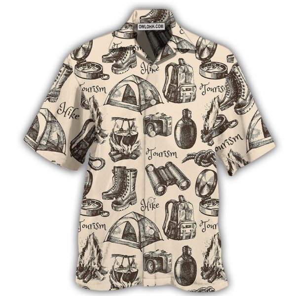 Hiking Gear Vintage Tourism - Hawaiian Shirt Jezsport.com