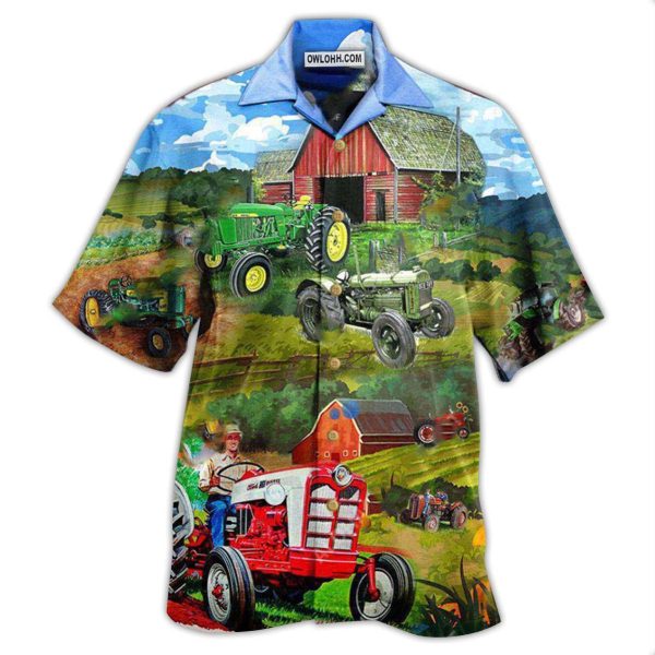 Tractor Keep Calm And Drive A Tractor - Hawaiian Shirt Jezsport.com