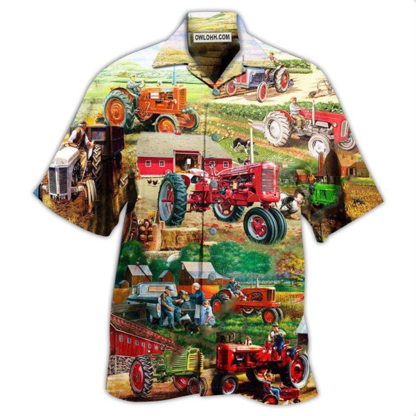 Tractor Life Is Better On Papa's - Hawaiian Shirt Jezsport.com