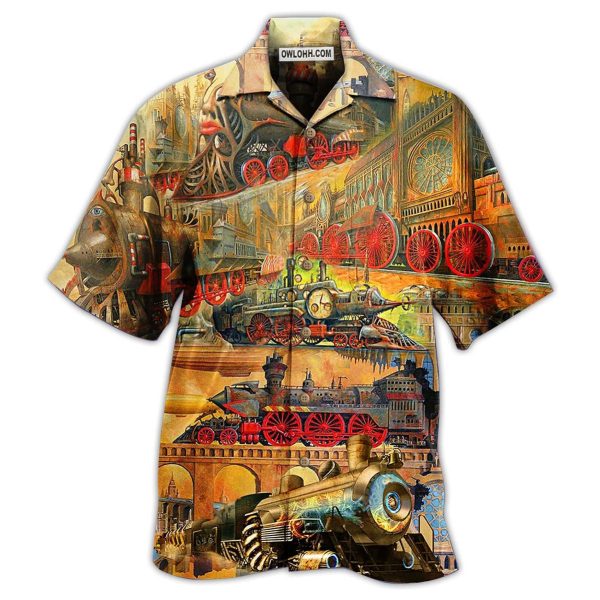 Train My Life Is A Train - Hawaiian Shirt Jezsport.com