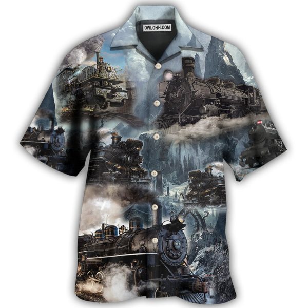 Train Style Near The Stream - Hawaiian Shirt Jezsport.com