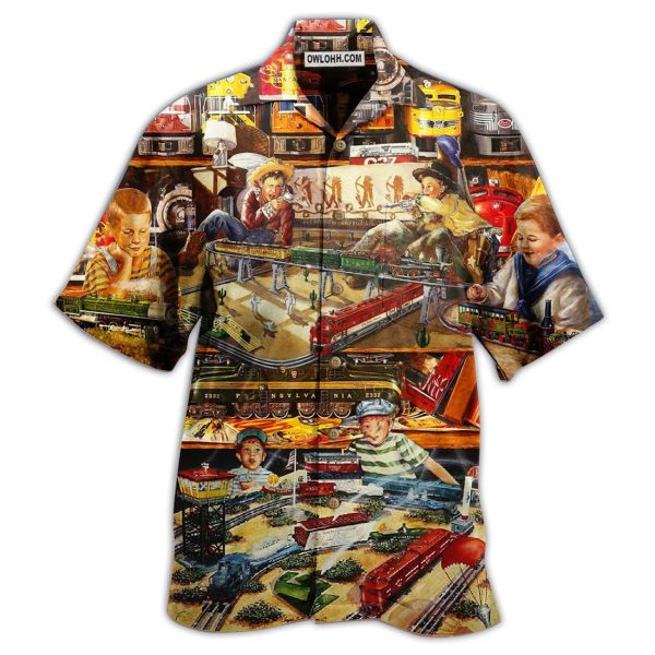 Train Toys Amazing Vintage Style - Hawaiian Shirt Jezsport.com