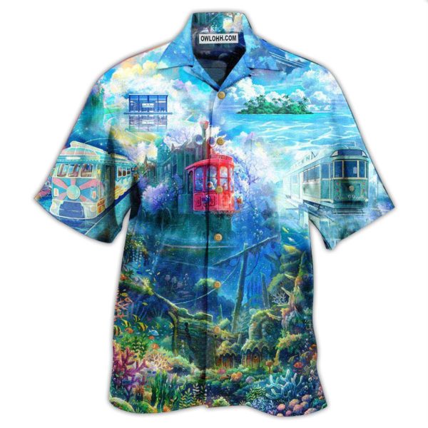 Tram Fantasy On The Ocean - Hawaiian Shirt Jezsport.com