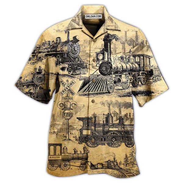 Train On The Railway Love Life - Hawaiian Shirt Jezsport.com