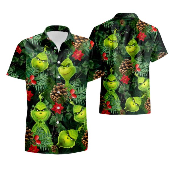 Tropical Grinch All Over Print Hawaiian Shirt summer shirt Jezsport.com