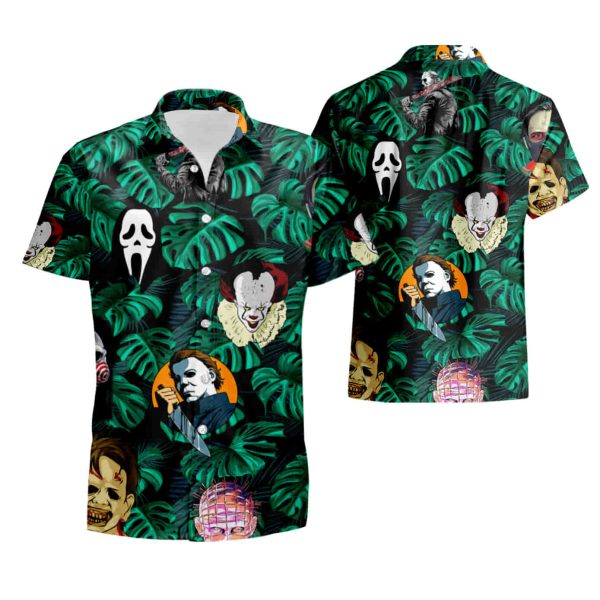 Tropical Horror Movies Killer Hawaiian Shirt summer shirt Jezsport.com