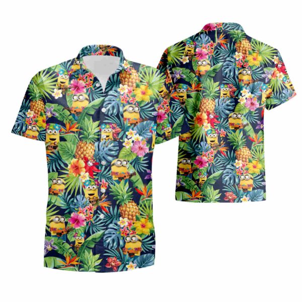 Tropical Minions All Over Print Hawaiian Shirt summer shirt Jezsport.com