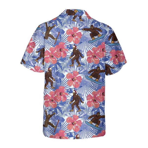 Bigfoot Floral Tropical - Christmas Gift - Hawaiian Shirt Jezsport.com