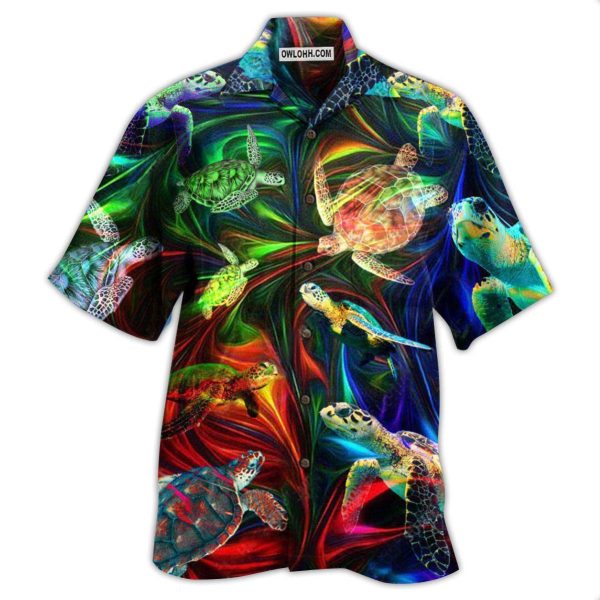 Turtle Amazing Neon Flash - Hawaiian Shirt Jezsport.com