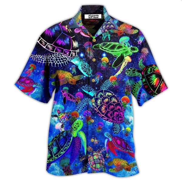 Turtle Amazing Sea Glowing - Hawaiian Shirt Jezsport.com