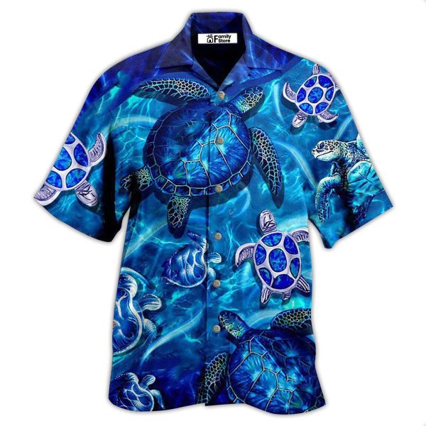 Turtle Go With The Flow In Ocean - Hawaiian Shirt Jezsport.com