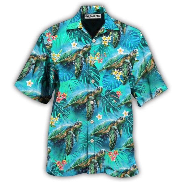 Turtle Love Beautiful Life - Hawaiian Shirt Jezsport.com