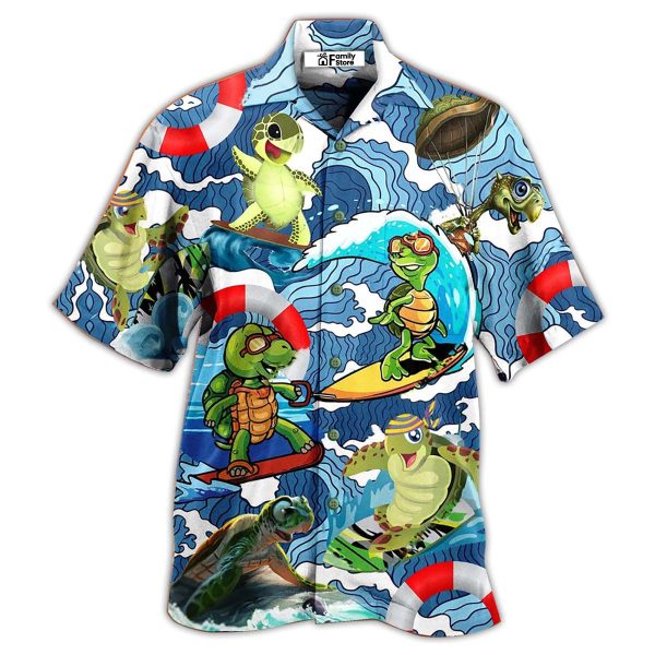 Turtle Surf Happy Style - Hawaiian Shirt Jezsport.com