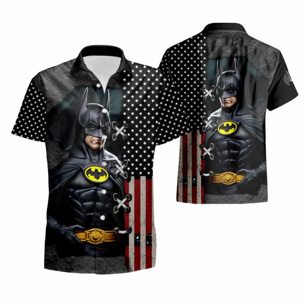 US flag Batman The Dark Knight Hawaiian Shirt summer shirt Jezsport.com