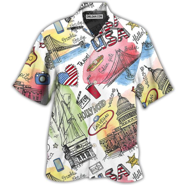 America USA Art Style - Hawaiian Shirt Jezsport.com