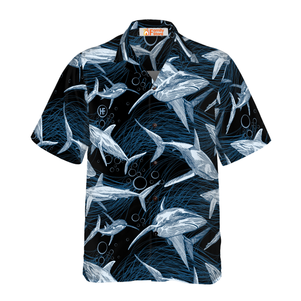 Under Water Shark Hawaiian Shirt Jezsport.com