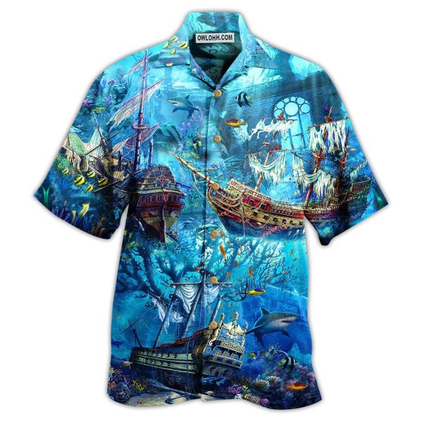 Ship Underwater Treasures The Forgotten Ship - Hawaiian Shirt Jezsport.com