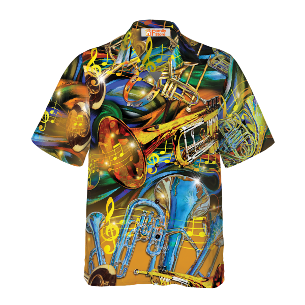 Unisex Saxophone Hawaiian Shirt Jezsport.com