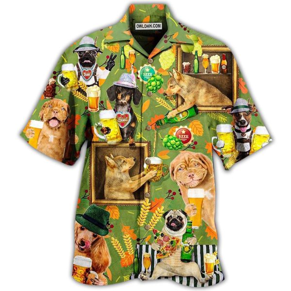 Beer Dogs Green Style - Hawaiian Shirt Jezsport.com