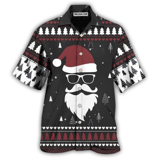 Santa Claus Up On The Rooftop Click Click Click - Hawaiian Shirt Jezsport.com