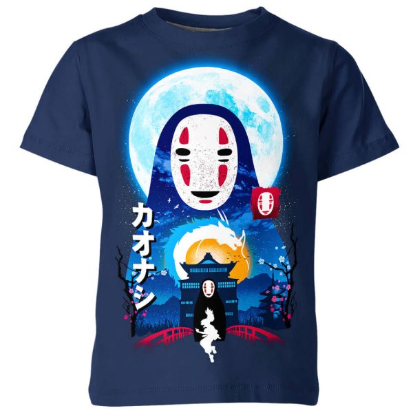 No Face Haku Chihiro Ogino In Spirited Away From Studio Ghibli Shirt Jezsport.com