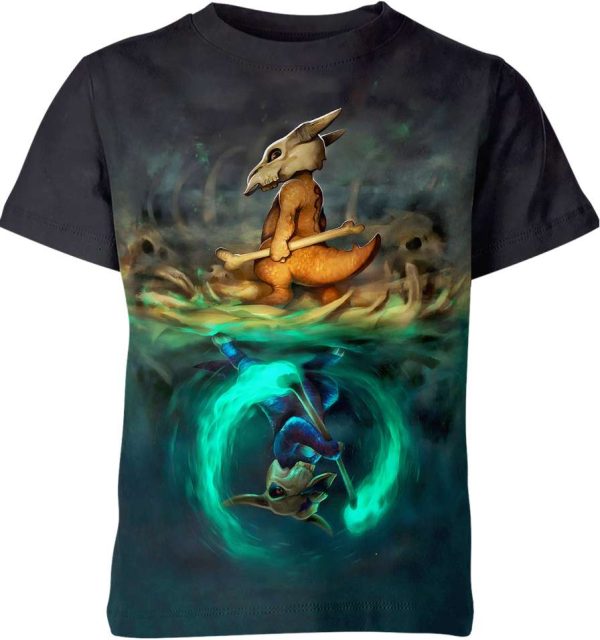 Marowak And Cubone From Pokemon Shirt Jezsport.com