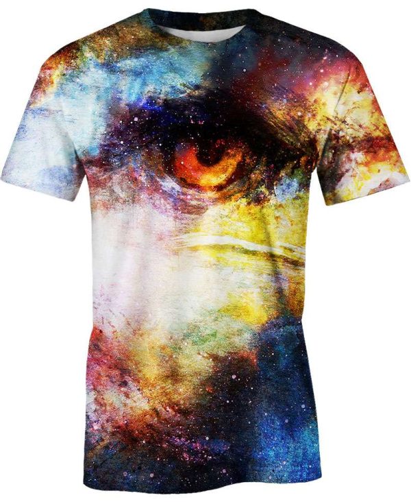 Eagle Head In Cosmic Space Shirt Jezsport.com