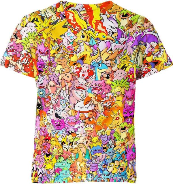 All Kanto Pokemon Shirt Jezsport.com