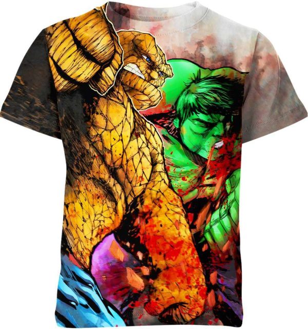 Ben Grimm And Hulk Marvel Heroes Shirt Jezsport.com