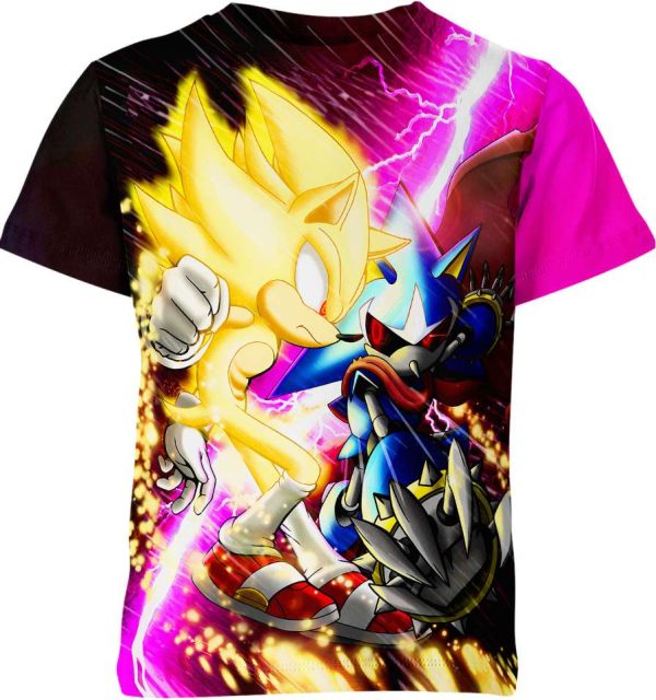 Shadow Vs Sonic The Hedgehog Shirt Jezsport.com