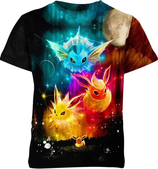 Eevee Evolutions From Pokemon Shirt Jezsport.com