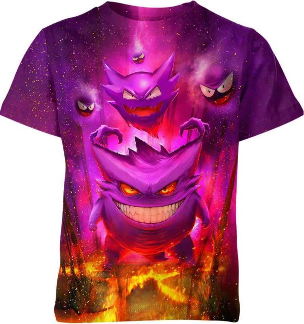 Gengar Haunter Gatsly From Pokemon Shirt Jezsport.com