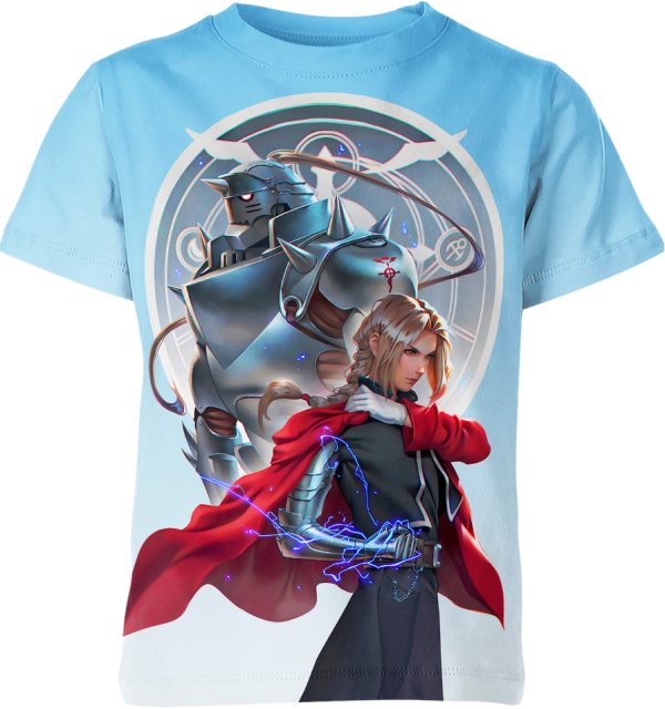 Edward Elric And Alphonse Elric From Fullmetal Alchemist Shirt Jezsport.com