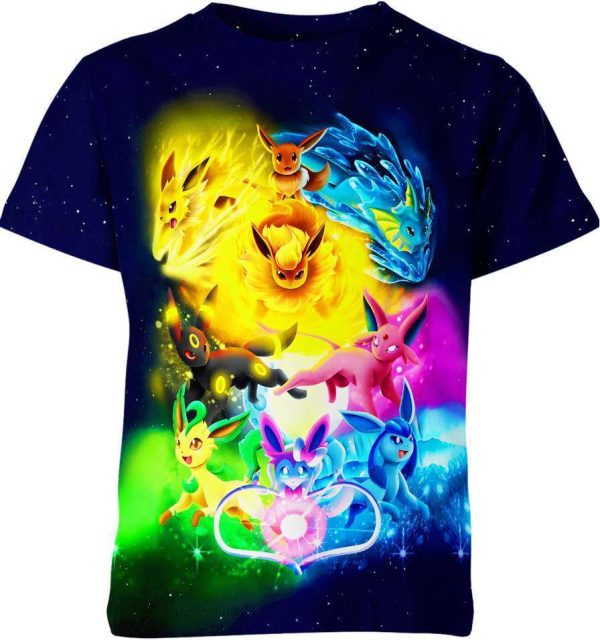 Eevee Evolutions From Pokemon Shirt Jezsport.com