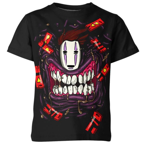 No Face In Spirited Away From Studio Ghibli Shirt Jezsport.com