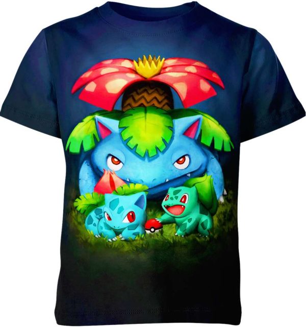 Bulbasaur Ivysaur Venusaur from Pokemon Shirt Jezsport.com