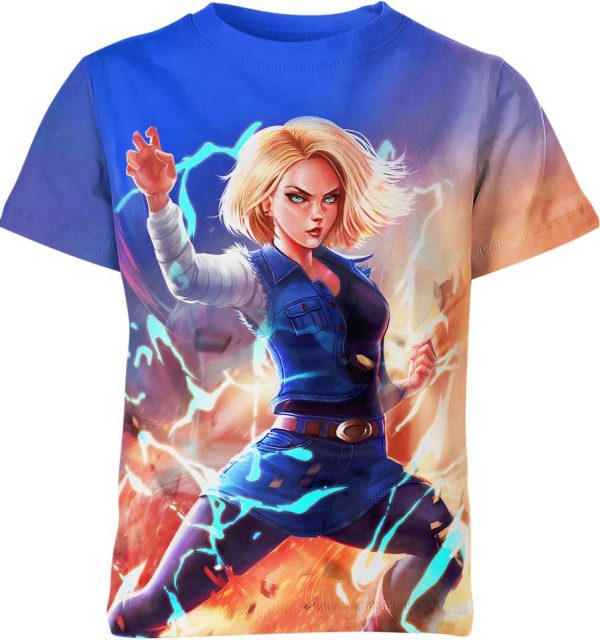 Android 18 From Dragon Ball Z Shirt Jezsport.com