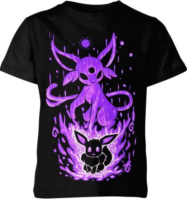 Eevee And Espeon From Pokemon Shirt Jezsport.com