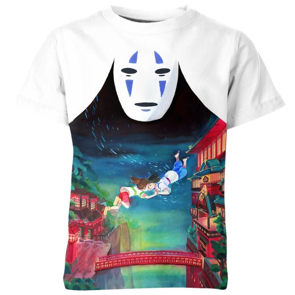 No Face Haku Chihiro Ogino In Spirited Away From Studio Ghibli Shirt Jezsport.com