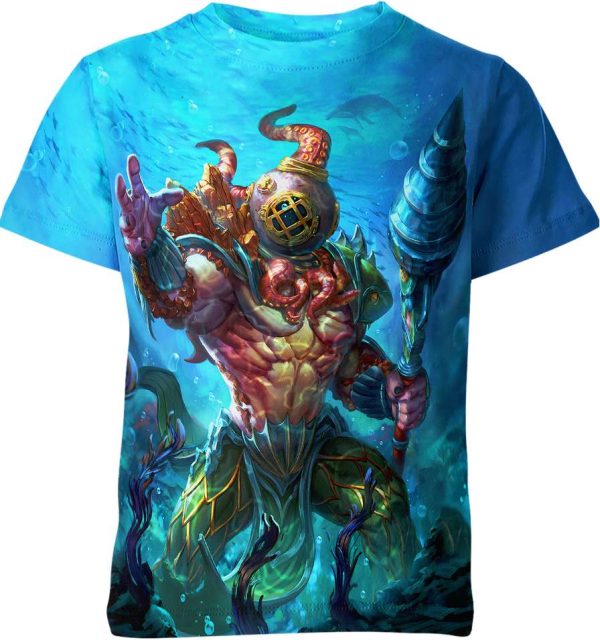 Poseidon from Smite Shirt Jezsport.com