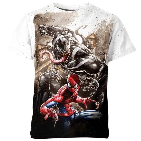 Spider Man Vs Venom Marvel Hero Shirt Jezsport.com