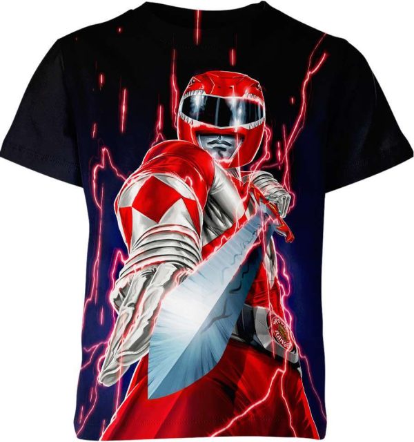 Red Ranger from Power Rangers Shirt Jezsport.com