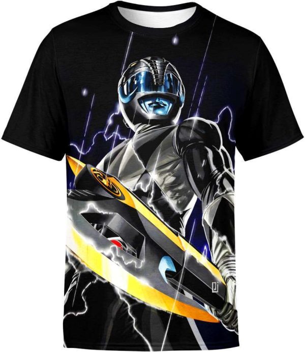 Black Ranger from Power Rangers Shirt Jezsport.com