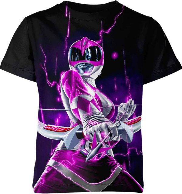 Pink Ranger from Power Rangers Shirt Jezsport.com