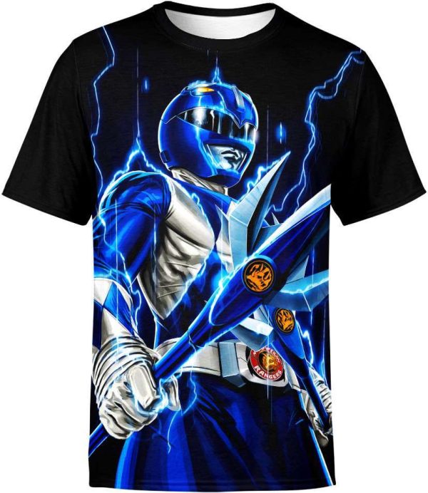 Blue Ranger from Power Rangers Shirt Jezsport.com