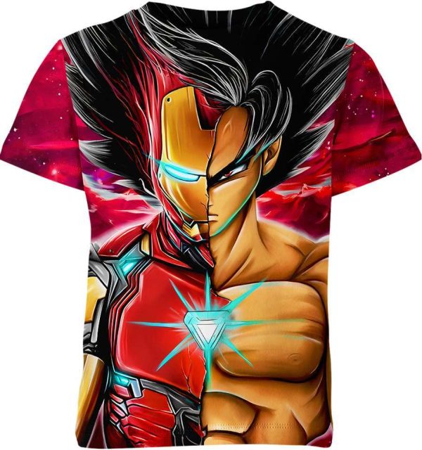 Iron Man X Son Goku Dragon Ball Z Shirt Jezsport.com