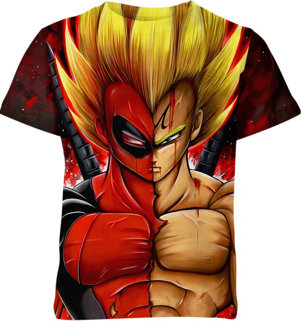 Deadpool X Vegeta Dragon Ball Z Shirt Jezsport.com