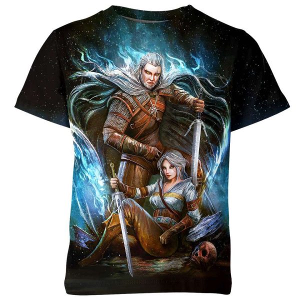 Geralt And Ciri From The Witcher Shirt Jezsport.com