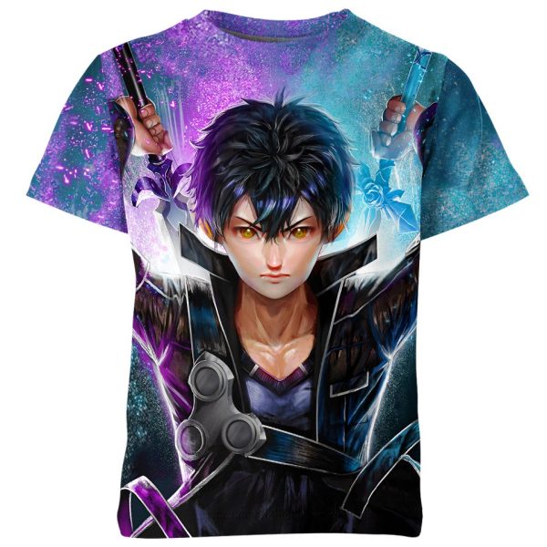 Kirito Kazuto Kirigaya From Sword Art Online Shirt Jezsport.com