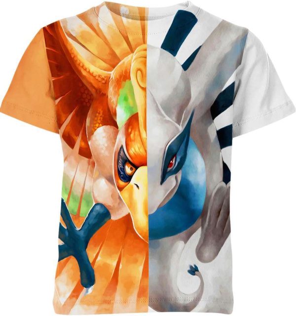 Lugia X Ho-Oh From Pokemon Shirt Jezsport.com